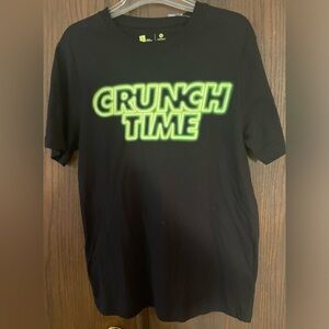 NWT XERSION BLACK SHORT SLEEVE CREW NECK CRUNCH TIME WORKOUT SHIRT MENS SMALL